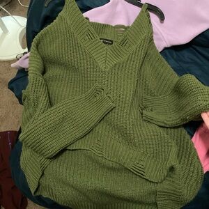 Altar'd State Forest Green Women's Sweater